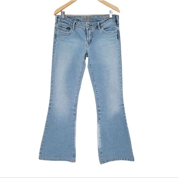 Silver 77 Y2K Light Wash Flare Jeans Women's Size 32 - Picture 1 of 15